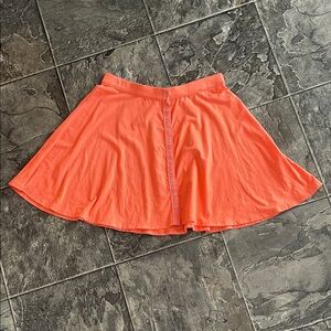 KIMCHI BLUE Orange Button-Front A-line Skirt Coquette Y2K Urban Flirty Girlie